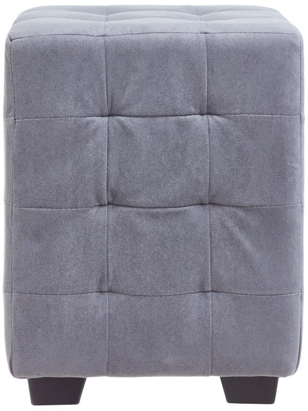 Пуф Кусен, 300х300х400, Велюр серый