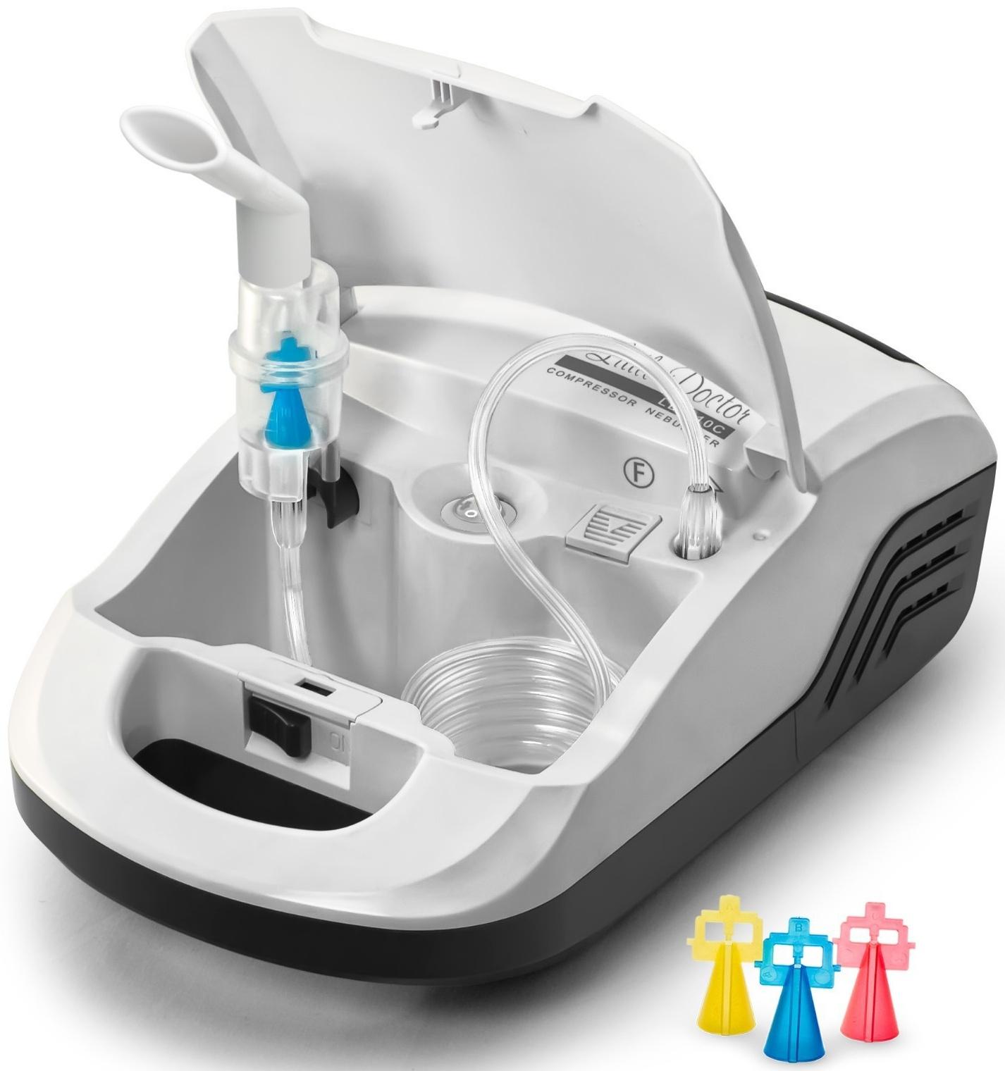 Ингалятор Little Doctor LD-210С, 60 Вт, компрессорный, 3 распылителя, 10 мл, 0.3-0.5 мл/мин