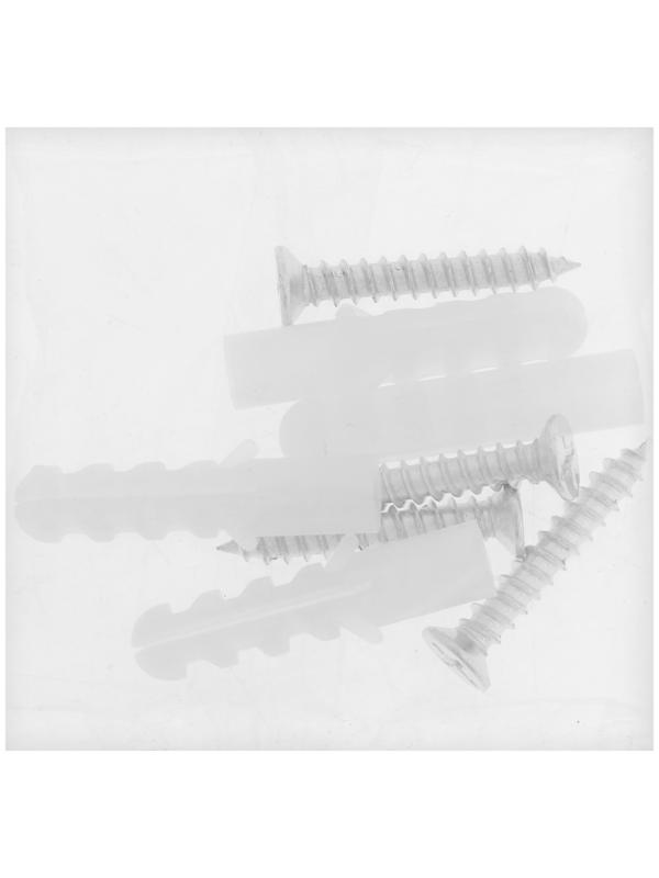 Зеркалодержатель ТУНДРА LIGHT, d=17 мм, без сверления, цвет хром, пластик, 4 шт.