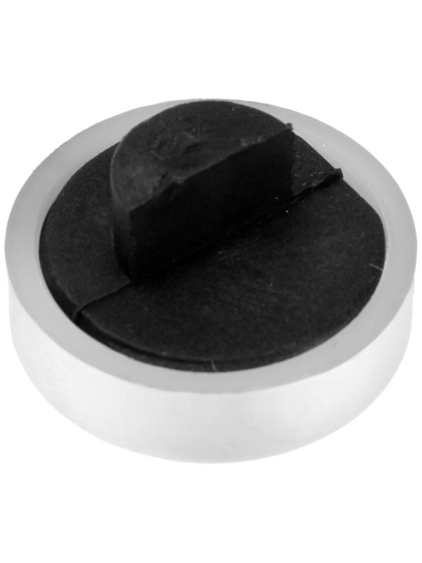 Зеркалодержатель ТУНДРА LIGHT, d=25 мм, без сверления, цвет хром, пластик, 4 шт.