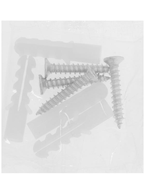 Зеркалодержатель ТУНДРА LIGHT, d=25 мм, без сверления, цвет хром, пластик, 4 шт.
