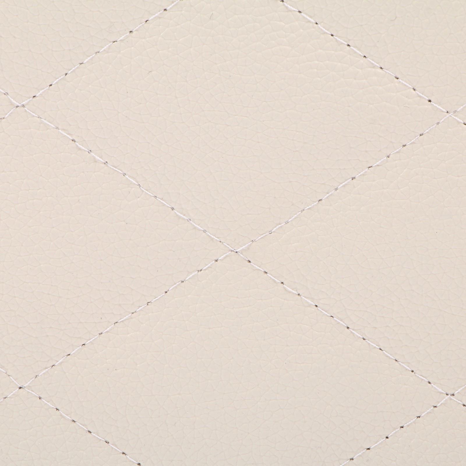 Органайзер саквояж в багажник автомобиля Cartage, экокожа стеганая, 33 см, бежевый