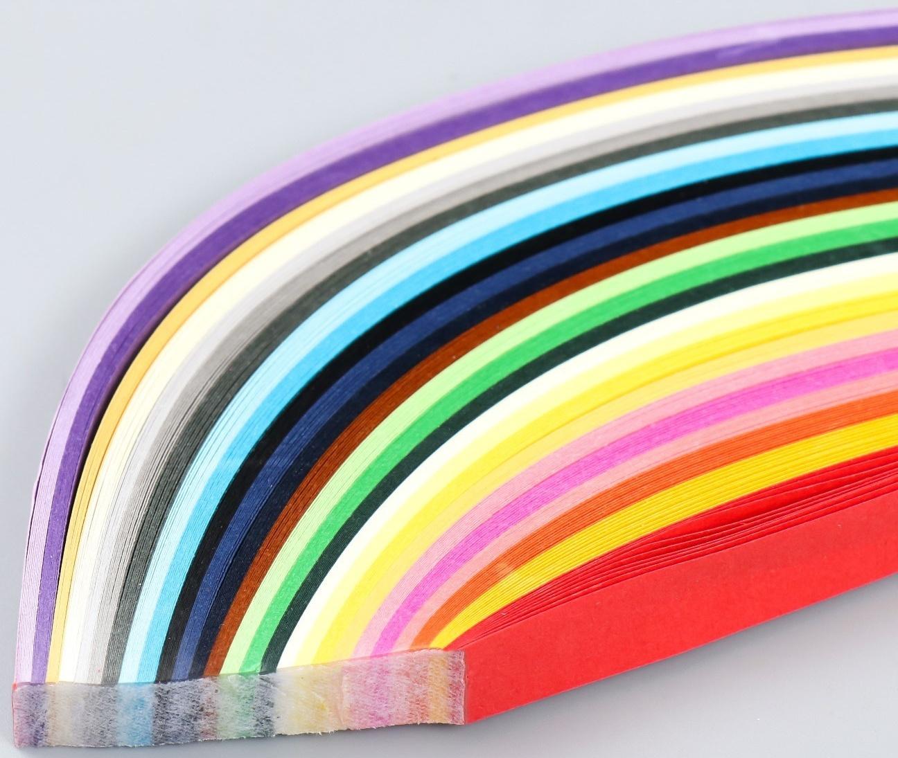 Набор для квиллинга 260 полосок ширина 1 см длина 38 см, инструмент 