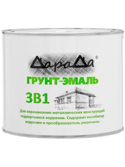 Грунт-эмаль 3 в 1 быстросохнущий (Дарада) (ГОСТ) зеленый 1,8 кг