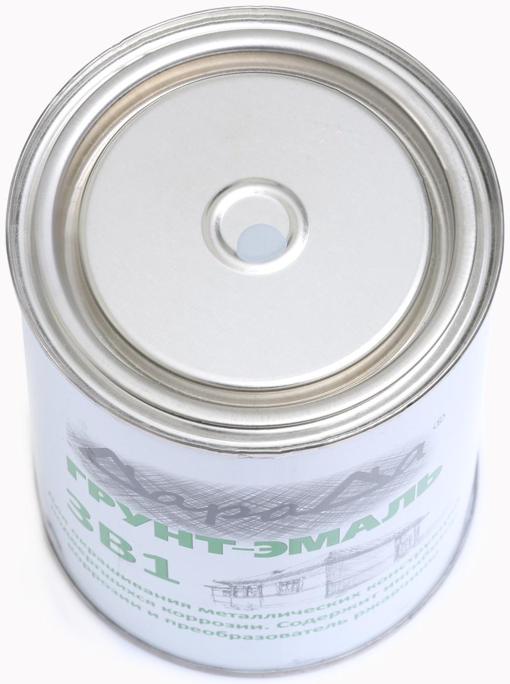 Грунт-эмаль 3 в 1 быстросохнущий (Дарада) св. серый 0,8 кг