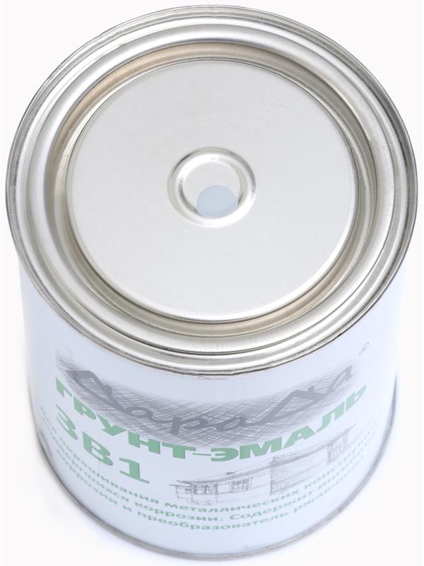 Грунт-эмаль 3 в 1 быстросохнущий (Дарада) св. серый 0,8 кг