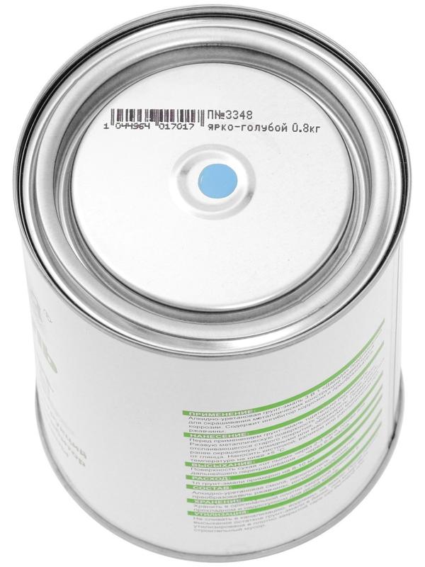 Грунт-эмаль 3 в 1 быстросохнущий (Дарада) (ГОСТ) ярко-голубой 0,8 кг