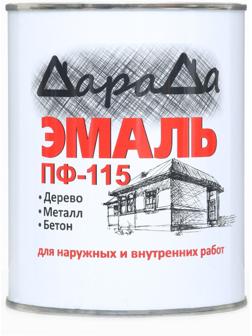 Эмаль (Дарада) ПФ-115 белая 0,8 кг