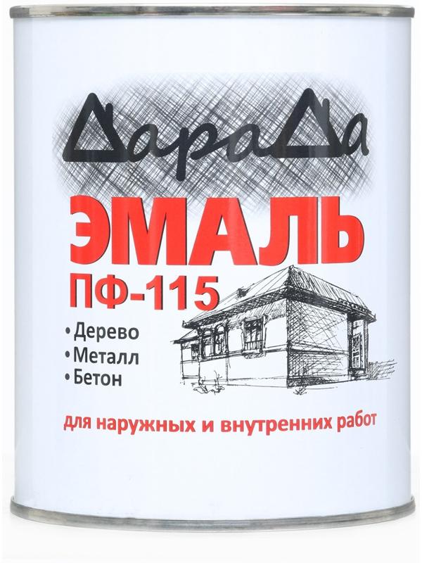 Эмаль (Дарада) ПФ-115 белая 0,8 кг