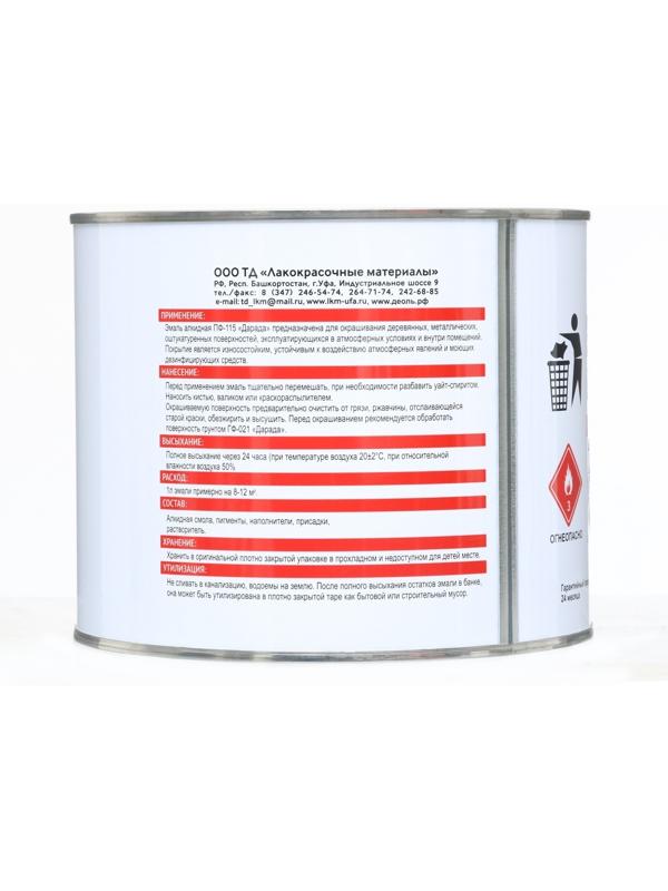 Эмаль (Дарада) ПФ-115 (ГОСТ)  белая 1,8 кг