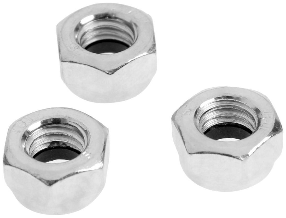 Гайка ТУНДРА, со стопорным кольцом, DIN985, оцинкованная, М8, 5 кг