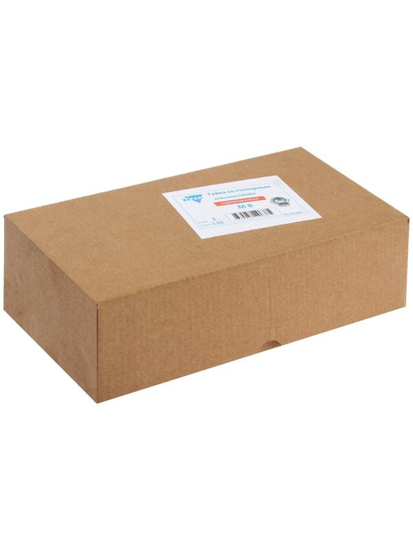 Гайка ТУНДРА, со стопорным кольцом, DIN985, оцинкованная, М8, 5 кг