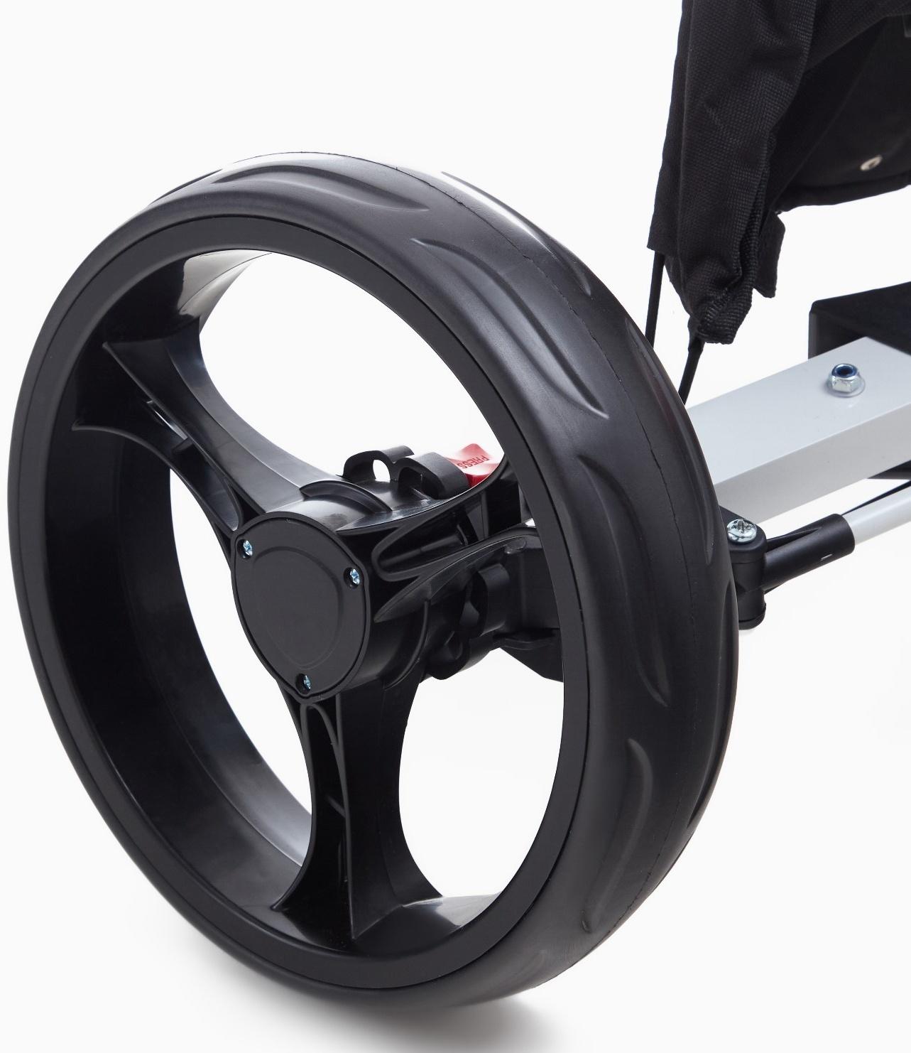 Тележка для перевозки сумок для гольфа PGM, складная, алюминий, белая