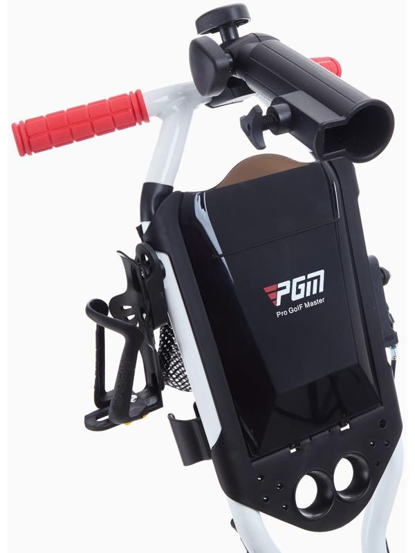 Тележка для перевозки сумок для гольфа PGM, складная, алюминий, белая