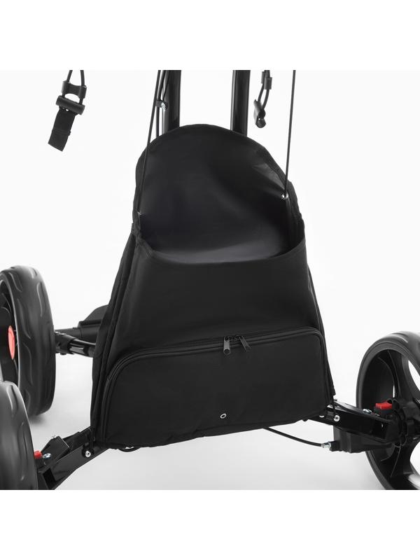 Тележка для перевозки сумок для гольфа PGM, складная, алюминий, черная
