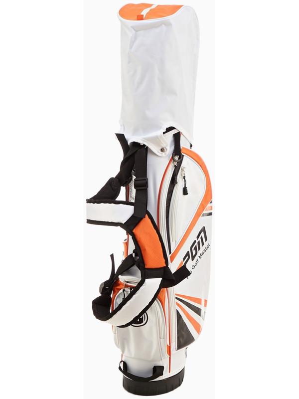 Сумка для гольфа PGM, для клюшек, отверстия 19х28 см, нейлон. оранжевая