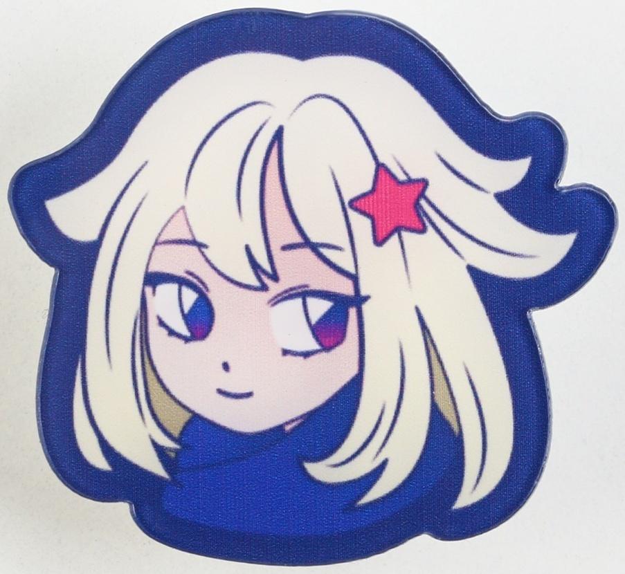 Заколка для волос «Милашка»,аниме, 3,7 х 3,3 х 1 см