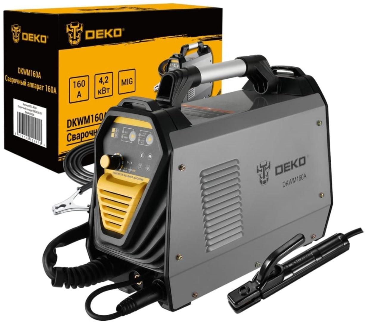 Сварочный аппарат DEKO DKWM160A, 220 В, 160 А, 4.2 кВт
