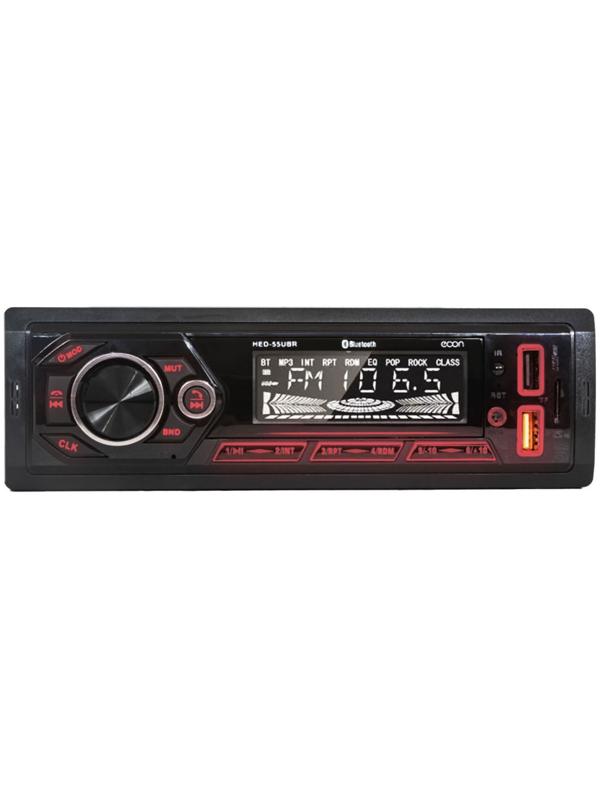 Автомагнитола MP3/WMA HED-55UBR, 50 Вт, USB, Bluetooth, AUX