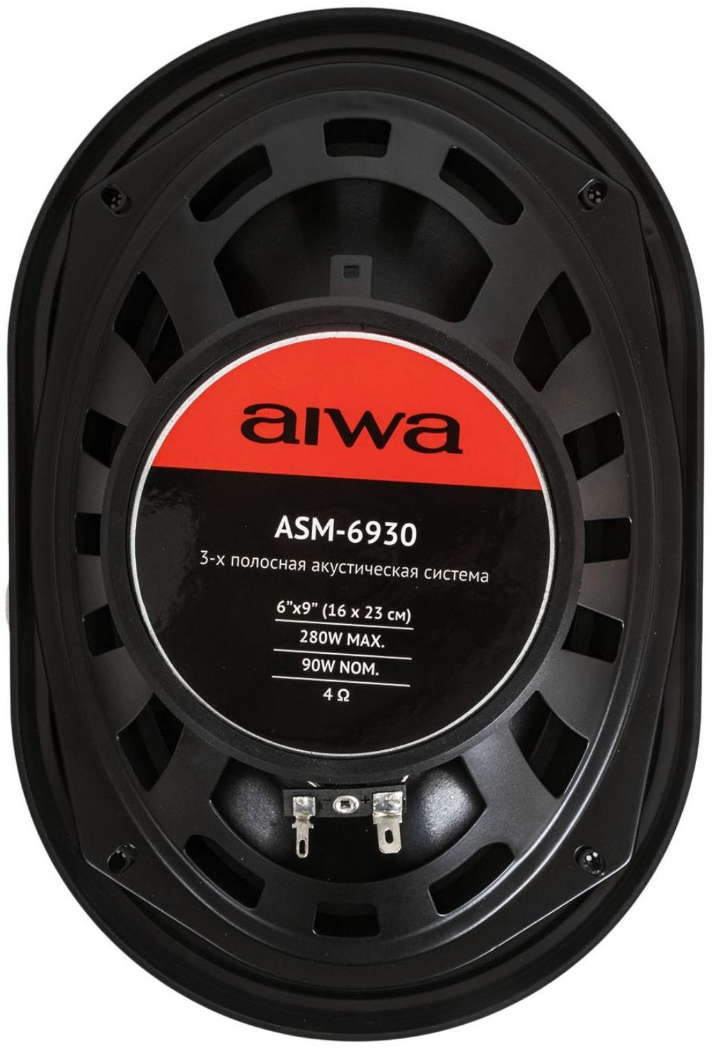 Акустическая система AIWA ASM-6930, 16 х 23 см, 280 Вт, набор 2 шт