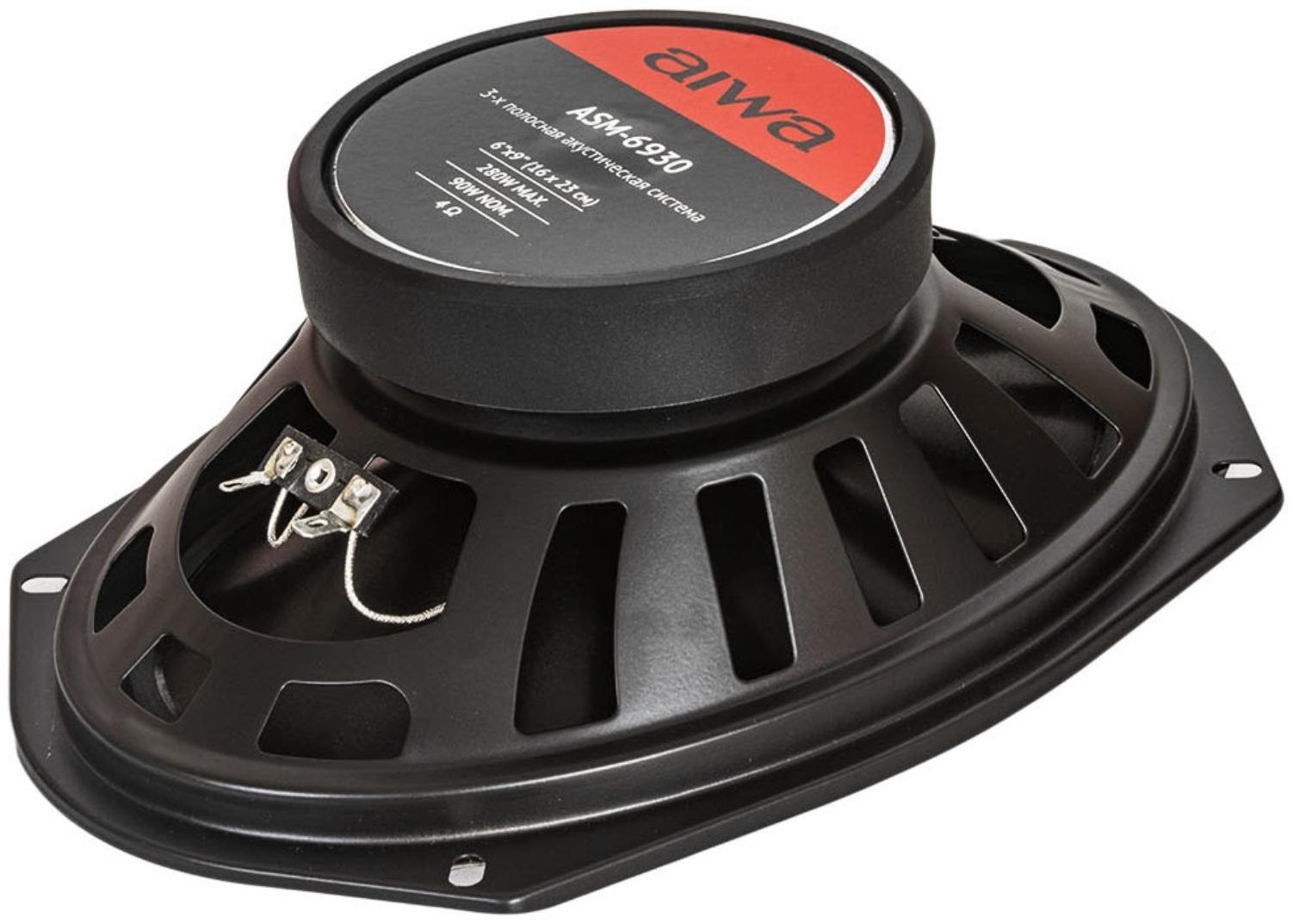 Акустическая система AIWA ASM-6930, 16 х 23 см, 280 Вт, набор 2 шт