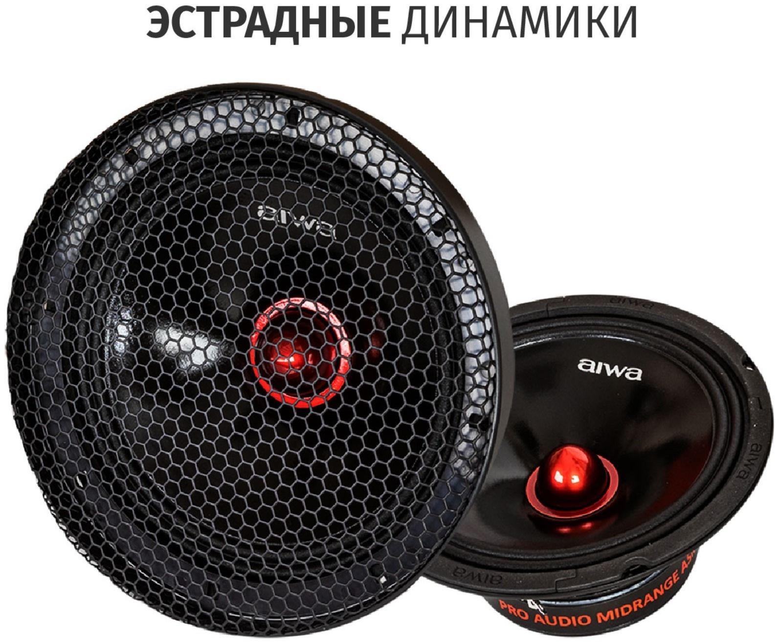 Акустическая система AIWA ASM-8008PRO, d=20,3 см, 400 Вт, набор 2 шт