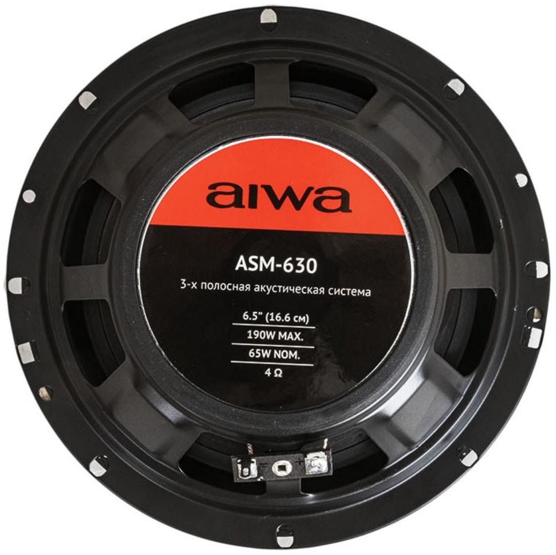Акустическая система AIWA ASM-630, d=16,6 см, 190 Вт, набор 2 шт