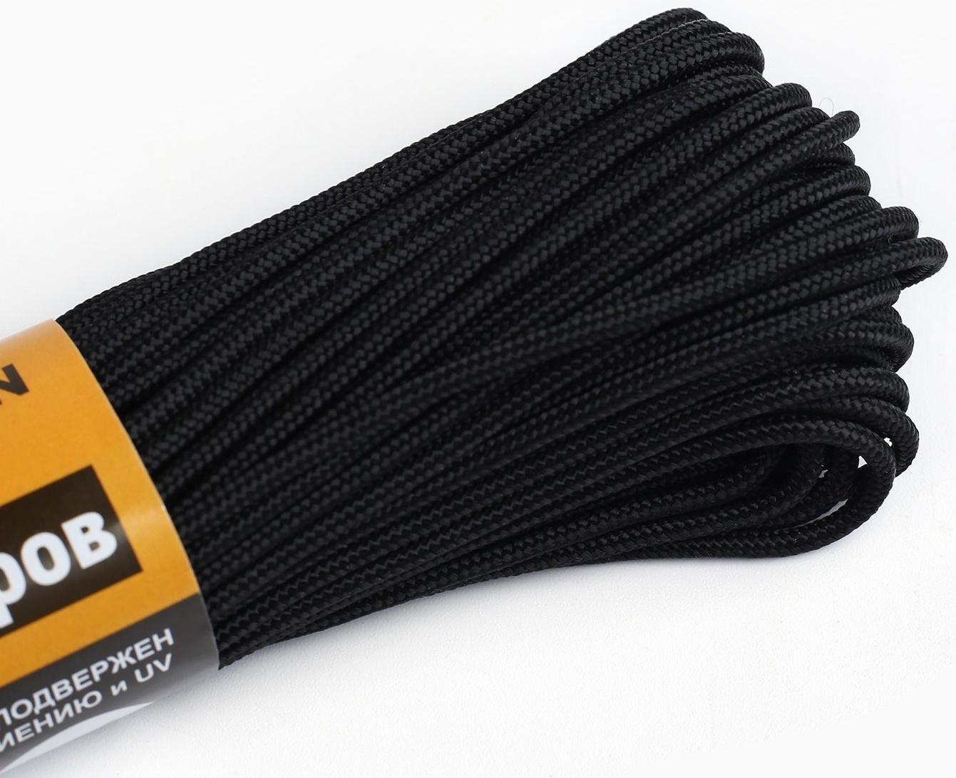 Паракорд 275, нейлон, черный, d - 2,2 мм, 30 м