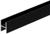 Щелевая планка для стеновой панели длина 4 мм, черная, 0,6 м