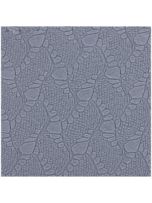 Коврик для фитнеса и йоги ONLYTOP, 183х61х0,6 см, цвет серый/чёрный