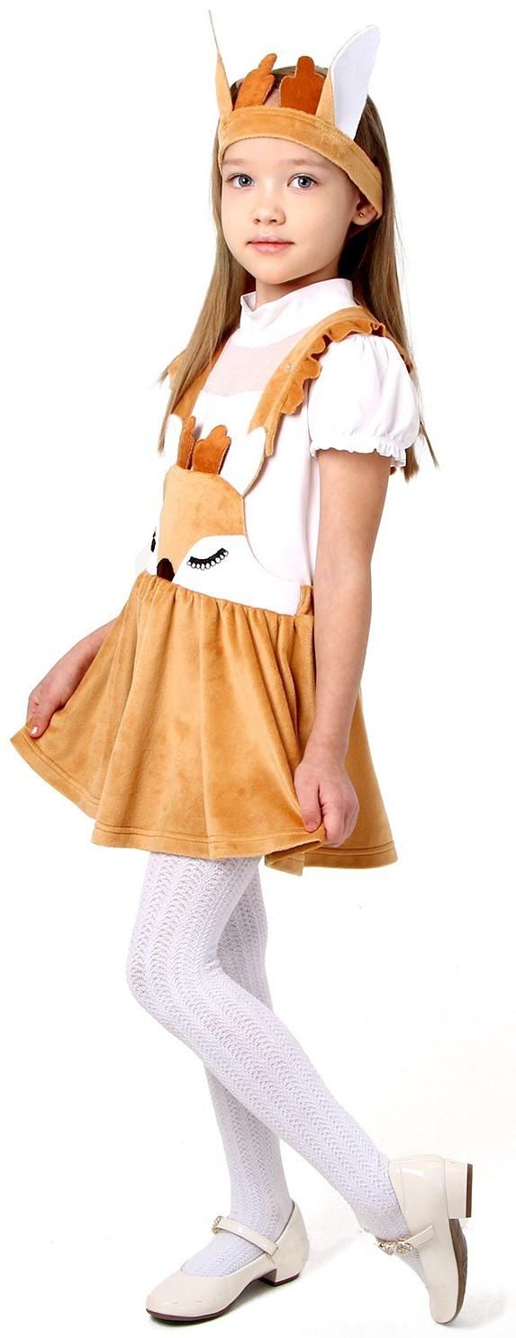 Карнавальный костюм «Оленёнок», плюш, р. 28, рост 98-104 см