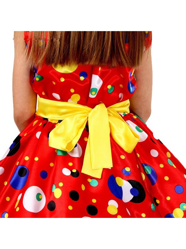Карнавальный костюм «Стиляги 1», платье красное в горох, повязка, р. 36, рост 140 см