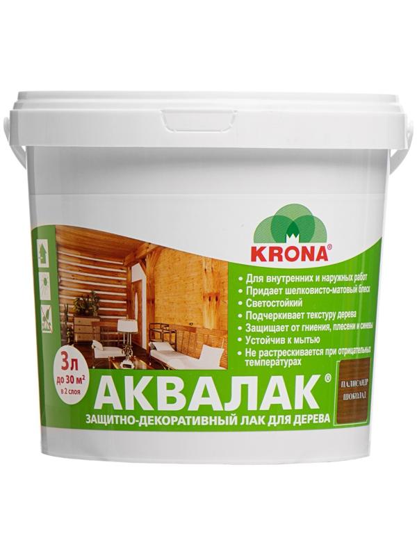 Лак защитно-декоративный для дерева Аквалак 