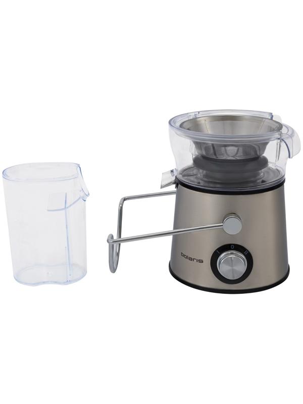 Соковыжималка Polaris PEA 1142A, центробежная, 1100 Вт, 0.5/1.4 л, 21000 об/мин, серебристая