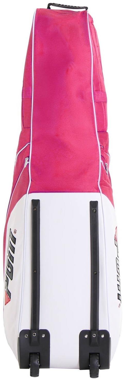 Сумка для гольфа, на колесиках, 131 х 36 х 42 см, розовая