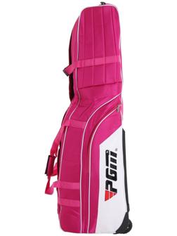 Сумка для гольфа, на колесиках, 131 х 36 х 42 см, розовая