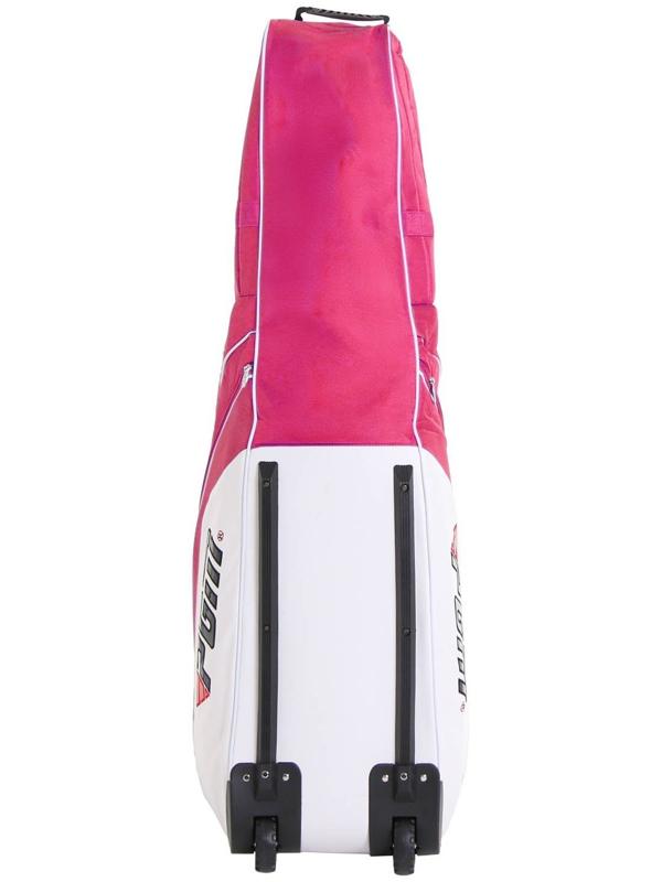 Сумка для гольфа, на колесиках, 131 х 36 х 42 см, розовая