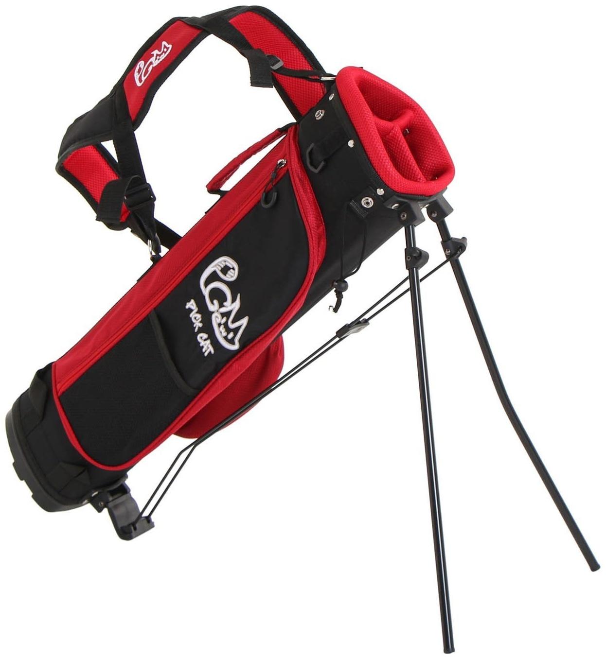 Сумка для гольфа PGM, для клюшек, детская , черно-красная