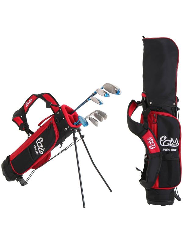 Сумка для гольфа PGM, для клюшек, детская , черно-красная
