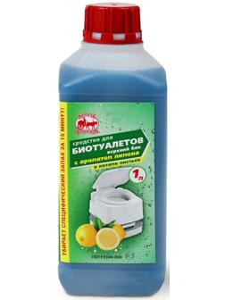 Жидкость для биотуалета верхнего бака «Артель Золотарь», лимон, 1 л