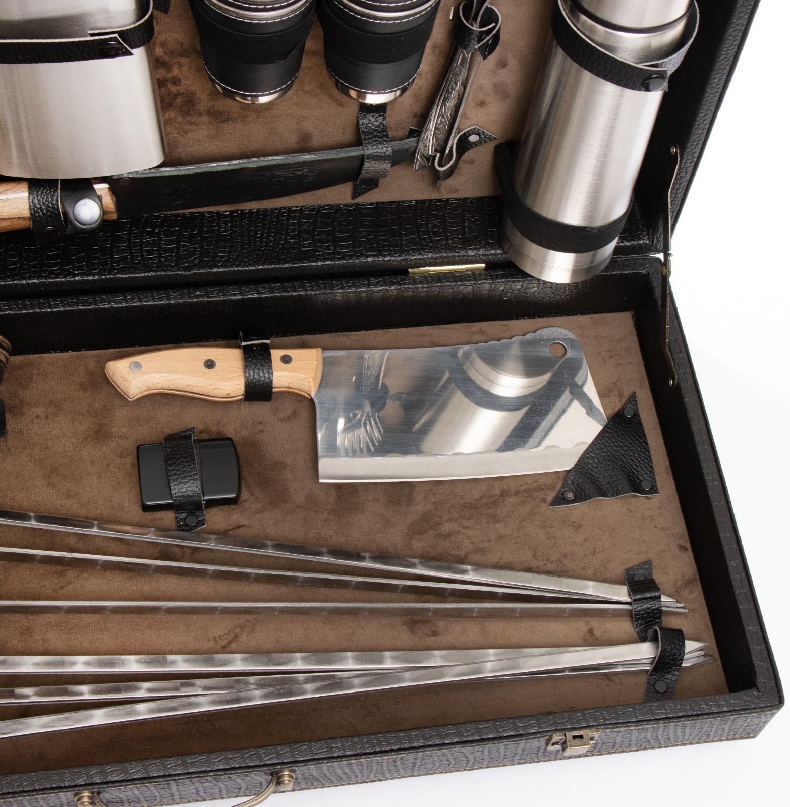 Набор с шампурами подарочный 