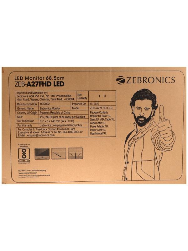 Монитор ZEBRONICS A27, 27