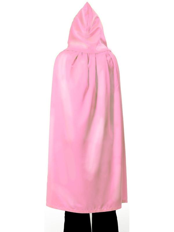 Карнавальный плащ взрослый, атлас, цвет розовый, длина 120см