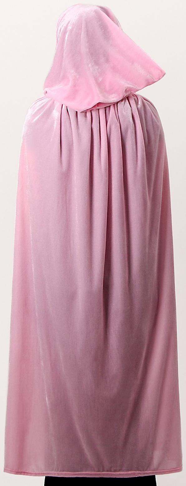 Карнавальный плащ взрослый, плюш, цвет розовый, длина 120 см