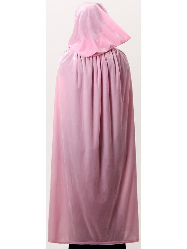 Карнавальный плащ взрослый, плюш, цвет розовый, длина 120 см
