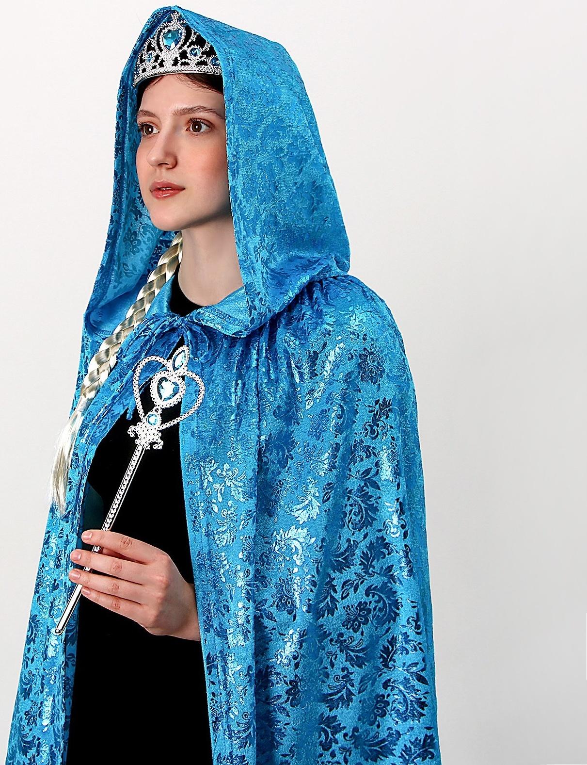 Карнавальный набор взрослый, плюш, цвет голубой с узором