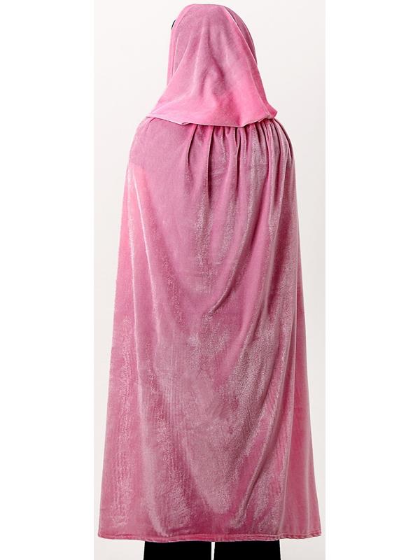 Карнавальный плащ взрослый, плюш, цвет розовый, длина 115 см