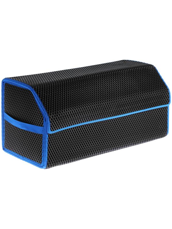 Органайзер саквояж в багажник автомобиля, из EVA-материала, 70 см, синий кант