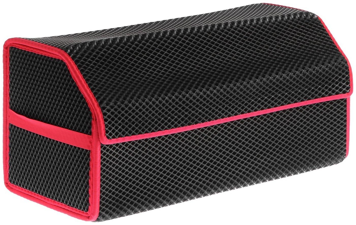 Органайзер саквояж в багажник автомобиля, из EVA-материала, 70 см, красный кант