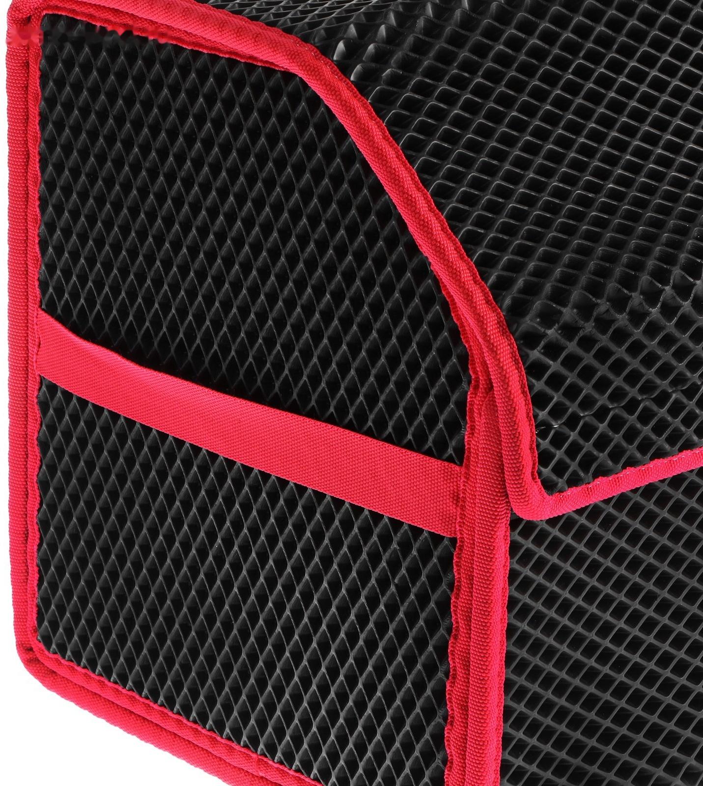 Органайзер саквояж в багажник автомобиля, из EVA-материала, 70 см, красный кант